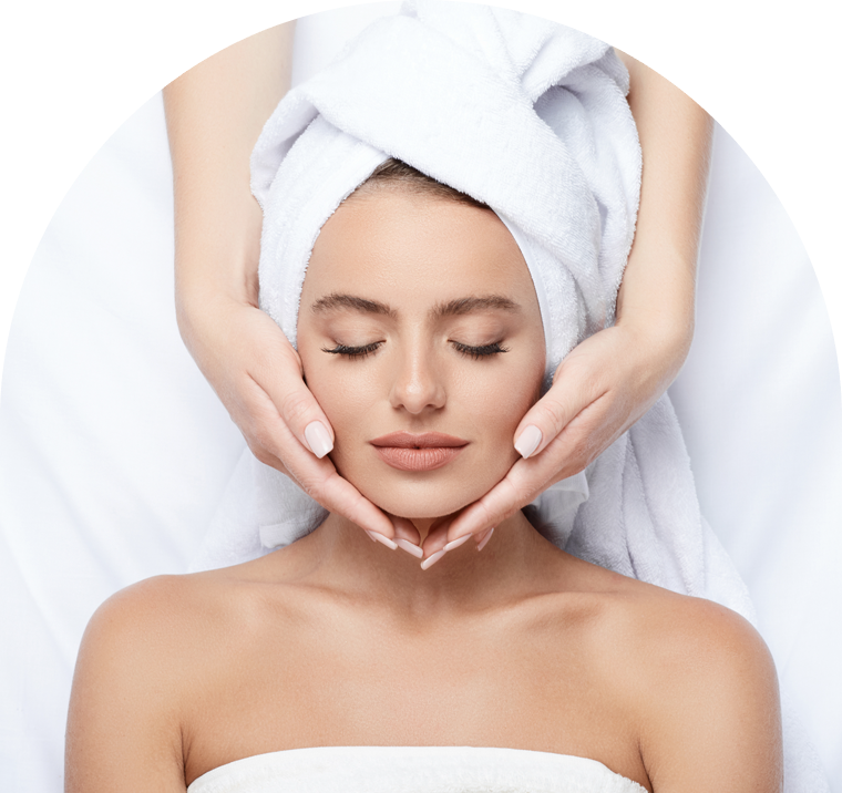 unnamed A woman getting her face washed with towel on